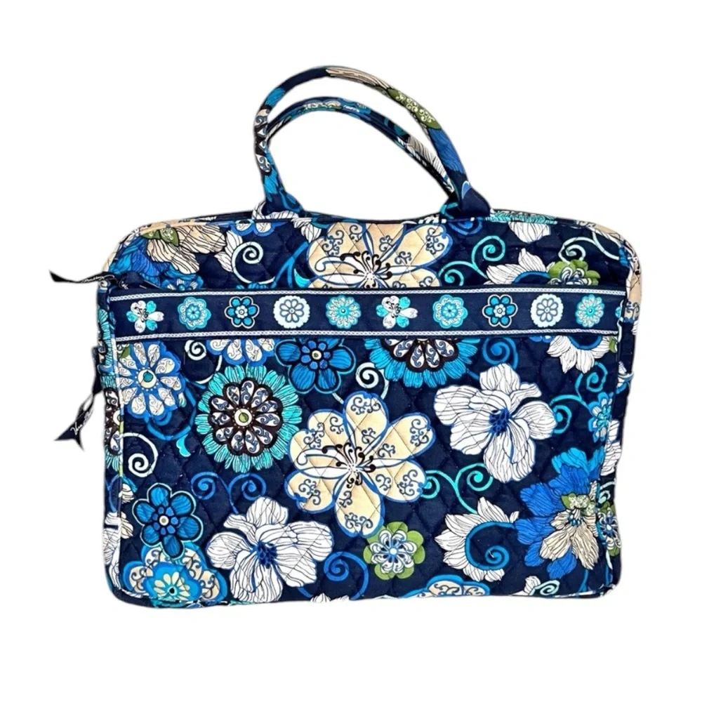 Vera Bradley Mod Floral Blue Lap Top Tablet Case 15